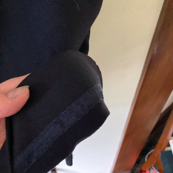 Size 12 Pendleton Navy Blue Wool flannel skirt - Picture 7 of 9